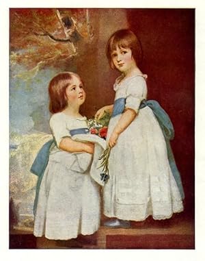 The Horsley Children after George Romney,Vintage Color Print