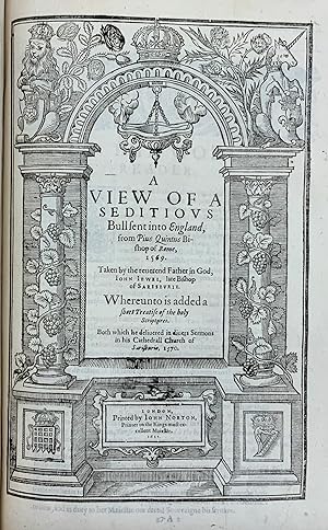 1611 - Five Works by John Jewell on Theology - Finely Bound In One Modern Volume