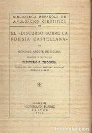 Seller image for EL DISCURSO SOBRE LA POESA CASTELLANA for sale by Antrtica