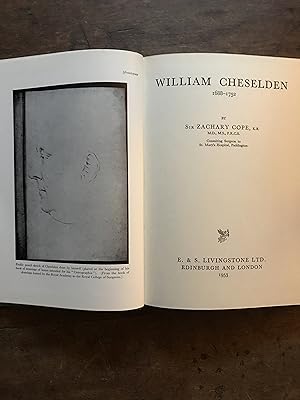 Immagine del venditore per WILLIAM CHESELDEN 1688-1752 - SURGEON venduto da Haddington Rare Books
