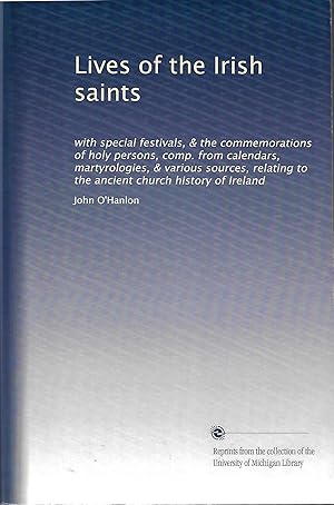 Lives of the Irish Saints [University of Michigan Reprint]