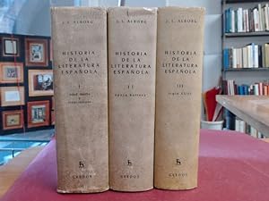 Historia de la literatura Espanola (incomplete in 3 volumes. Here at hand: Volume 1: Edad Media y...