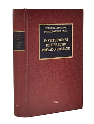 Bild des Verkufers fr INSTITUCIONES DE DERECHO PRIVADO ROMANO zum Verkauf von Librera Monogatari