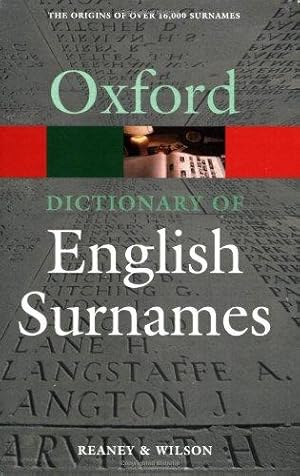 Imagen del vendedor de A Dictionary of English Surnames (Oxford Paperback Reference) a la venta por WeBuyBooks