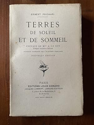 Image du vendeur pour Terres de soleil et de sommeil mis en vente par Librairie des Possibles