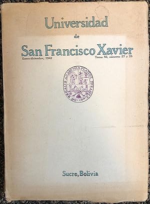 Immagine del venditore per Universidad de San Francisco Xavier, Enero-diciembre, 1942 venduto da Burke's Books