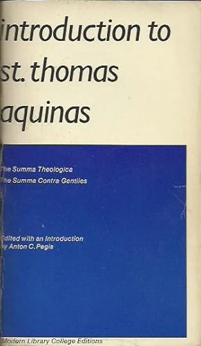 Seller image for Introduction to Saint Thomas Aquinas for sale by Fine Print Books (ABA)