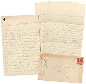 Bild des Verkufers fr [Manuscript]: "Woman's Ballot for Prohibition" [and accompanying] 1902 Holograph Letter from Carrie Towne to Frances L. Towne, a Female Pioneer of South Dakota zum Verkauf von Between the Covers-Rare Books, Inc. ABAA