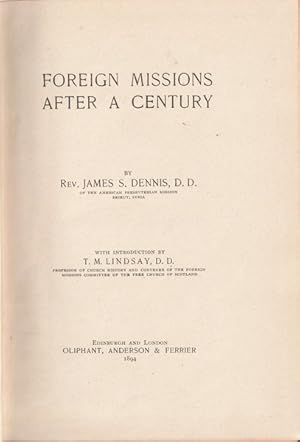 Foreign Missions After a Century