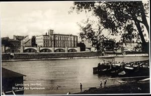 Bild des Verkufers fr Ansichtskarte / Postkarte Gorzw Wielkopolski Landsberg an der Warthe Ostbrandenburg, Gymnasium zum Verkauf von akpool GmbH