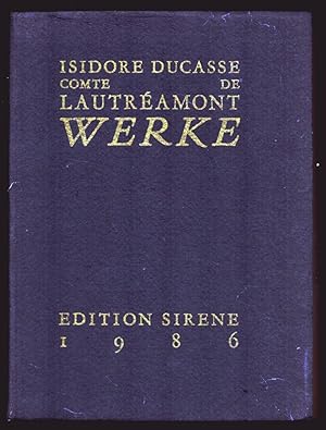 Bild des Verkufers fr Werke. Die Gesnge des Maldoror. Dichtungen. Briefe. (Aus dem Franzsischen von Wolfgang Schmidt). (2. Aufl.). zum Verkauf von Antiquariat Reinhold Pabel