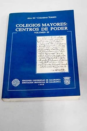 Imagen del vendedor de Colegios mayores, centros de poder a la venta por Alcan Libros