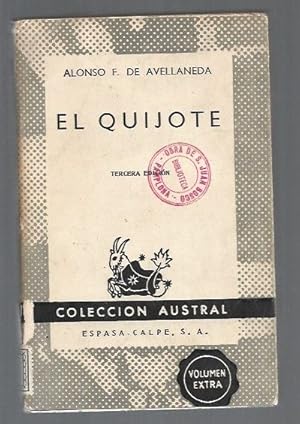 Imagen del vendedor de QUIJOTE DE AVELLANEDA - EL a la venta por Desvn del Libro / Desvan del Libro, SL