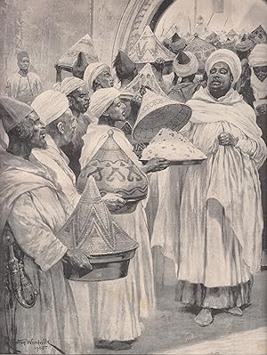 Die Prüfung der für die Tafel des Sultans von Marokko bestimmten Speisen durch den Scheich ul Oram.