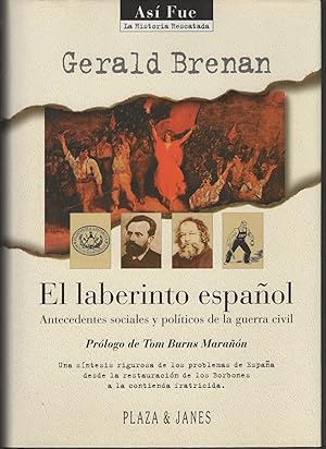 Imagen del vendedor de EL LABERINTO ESPAOL. ANTECEDENTES SOCIALES Y POLITICOS DE LA GUERRA CIVIL a la venta por Librera Hijazo