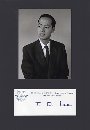 Imagen del vendedor de Tsung-Dao Lee Autograph | signed cards / album pages a la venta por Markus Brandes Autographs GmbH