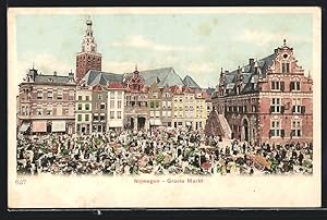 Ansichtskarte Nijmegen, Groote Markt