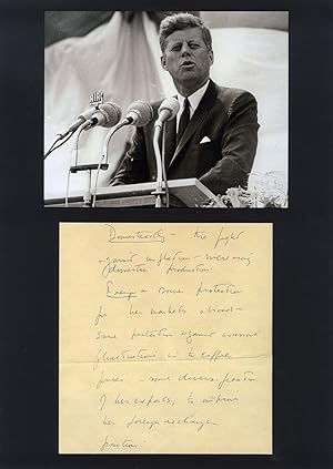 Seller image for John F. Kennedy Autograph | signed quotations / manuscripts for sale by Markus Brandes Autographs GmbH