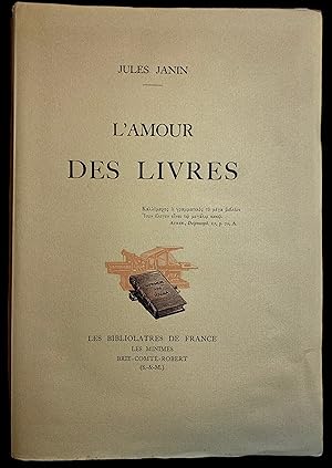 Image du vendeur pour L'amour des livres. mis en vente par Harrison-Hiett Rare Books