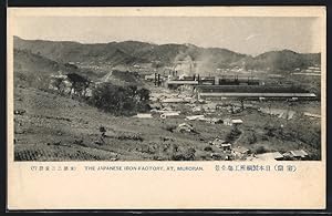 Ansichtskarte Muroran, The Japanese Iron-Factory