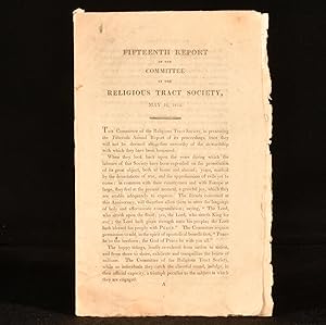 Fifteenth Report of the Committee of the Religious Tract Society May 12, 1814