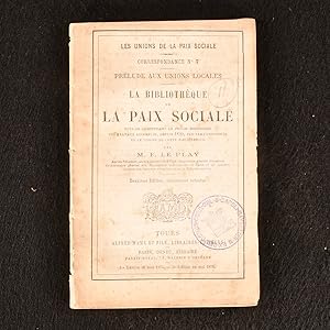 Imagen del vendedor de La Bibliotheque de La Paix Sociale a la venta por Rooke Books PBFA