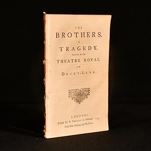Bild des Verkufers fr The Brothers. A Tragedy. Acted At The Theatre-Royal In Drury Lane zum Verkauf von Rooke Books PBFA