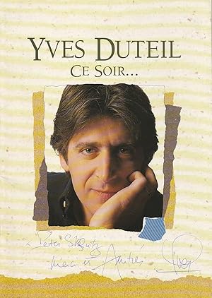 Programmheft YVES DUTEIL CE SOIR  1993 signiert