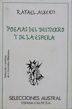 Seller image for Poemas del destierro y de la espera (antologa) for sale by Librera Alonso Quijano