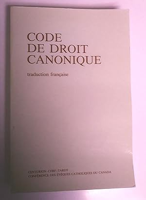 Image du vendeur pour Code de droit canonique, traduction franaise mis en vente par Livresse
