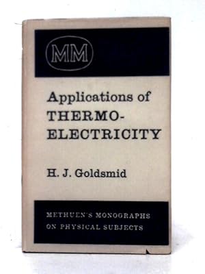 Seller image for Applications of Thermoelectricity for sale by World of Rare Books