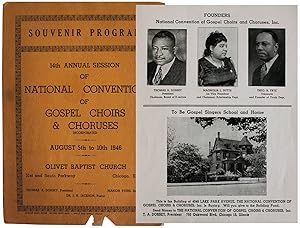 Souvenir Program 14th Annual Session of National Convention of Gospel Choirs & Choruses Incorpora...