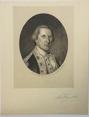 MAX ROSENTHAL'S ETCHING OF GEORGE WASHINGTON, "FROM A PAINTING BY C.W. PEALE." SIGNED "MAX ROSENT...