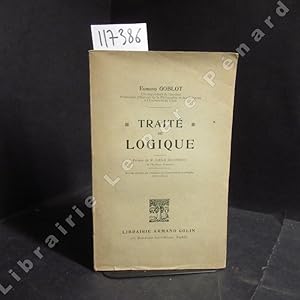 Imagen del vendedor de Trait de logique a la venta por Librairie-Bouquinerie Le Pre Pnard