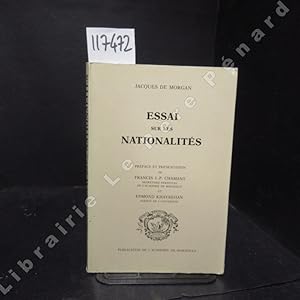 Imagen del vendedor de Essai sur les nationalits a la venta por Librairie-Bouquinerie Le Pre Pnard