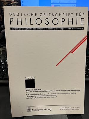 Bild des Verkufers fr Deutsche Zeitschrift fr Philosophie 2004 52. Jahrgang Heft 5: Schwerpunkt: Geistiges Eigentum. Zweimonatsschrift der internationalen philosophischen Forschung. zum Verkauf von Altstadt-Antiquariat Nowicki-Hecht UG