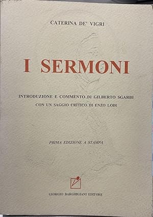 Immagine del venditore per I Sermoni venduto da librisaggi