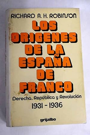 Imagen del vendedor de Los orgenes de la Espaa de Franco a la venta por Alcan Libros