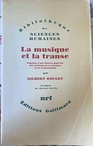 Immagine del venditore per La musique et la transe venduto da librisaggi