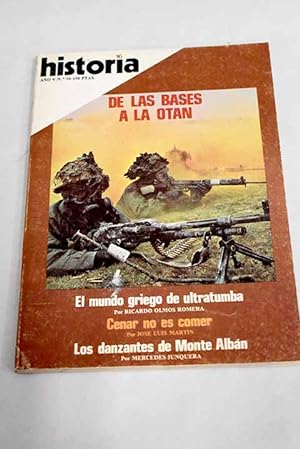 Imagen del vendedor de Historia 16, Ao 1980, n 54 De las bases a la OTAN:: Los ltimos negreros; 1917-1921: la conmocin de octubre en Espaa; El sistema defensivo de Espaa durante el franquismo: las bases; El papel de Espaa en la estrategia mediterrnea; Espaa y la opcin atlntica; La junta de damas de honor y mrito; Cenar no es comer; Vida cotidiana en Centroamrica precolombina; El mundo griego de ultratumba: una aproximacin al ritual funerario griego de poca clsica a travs de los documentos arqueolgicos; Matas Corvino a la venta por Alcan Libros