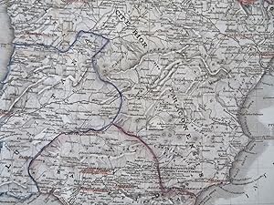 Hispania Roman Spain & Portugal Iberia Carthago Nova c. 1849 detailed Meyer map