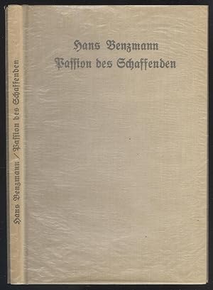 Bild des Verkufers fr Passion des Schaffenden. Gedichte aus dem Nachla. zum Verkauf von Versandantiquariat Markus Schlereth