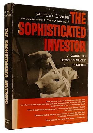 Imagen del vendedor de THE SOPHISTICATED INVESTOR A Guide to Stock-Market Profits a la venta por Rare Book Cellar