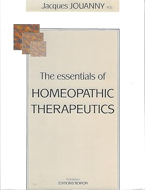 Image du vendeur pour The Essentials of Homeopathic Therapeutics mis en vente par Firefly Bookstore