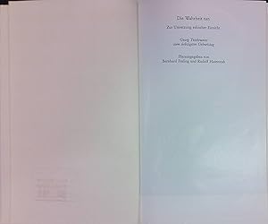 Immagine del venditore per Die Wahrheit tun : zur Umsetzung eth. Einsicht, Georg Teichtweier zum 70. Geburtstag venduto da books4less (Versandantiquariat Petra Gros GmbH & Co. KG)