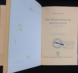 Imagen del vendedor de Die franzsische Revolution 1789-1799 a la venta por books4less (Versandantiquariat Petra Gros GmbH & Co. KG)