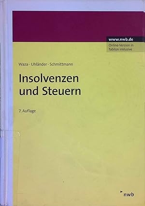 Immagine del venditore per Insolvenzen und Steuern. venduto da books4less (Versandantiquariat Petra Gros GmbH & Co. KG)