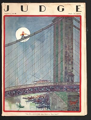 Seller image for Judge 3/7/1925-famous humor comic weekly--Cover art by Percy Crosby, creator of 'Skippy-Milt Gross-R.B. Fuller-Paul Riley A.B. Walker-VG for sale by DTA Collectibles