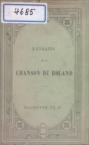 Bild des Verkufers fr Extraits de la Chanson de Roland zum Verkauf von books4less (Versandantiquariat Petra Gros GmbH & Co. KG)