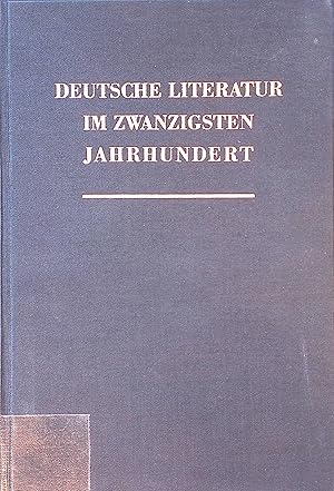 Bild des Verkufers fr Deutsche Literatur im zwanzigsten Jahrhundert : Gestalten u. Strukturen. Dreiundzwanzig Darstellungen. zum Verkauf von books4less (Versandantiquariat Petra Gros GmbH & Co. KG)